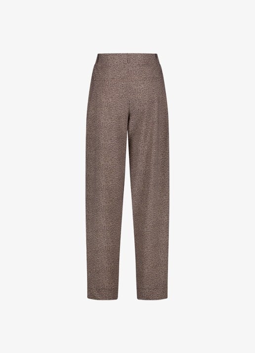Studio Anneloes Marlonneke high waist loose fit pantalon met steekzakken - achterkant 4 taupe