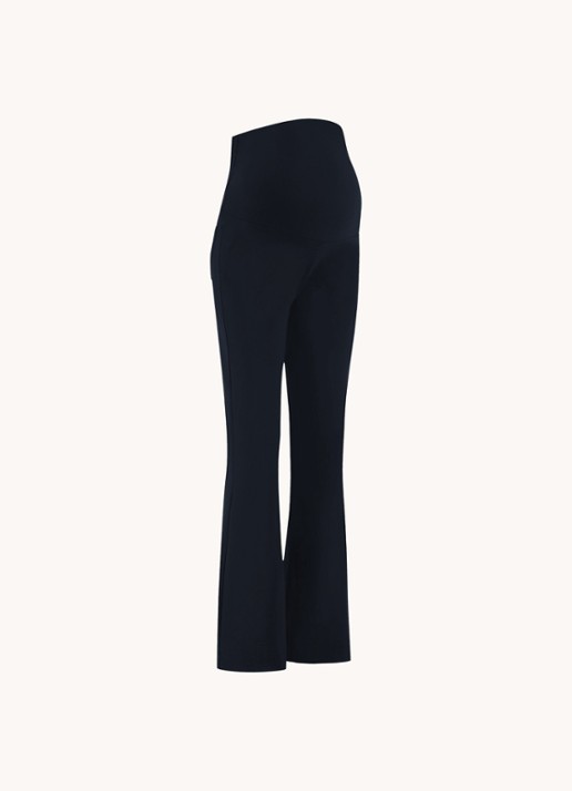 Studio Anneloes Maternity mid waist flared fit zwangerschapsbroek - voorkant donkerblauw