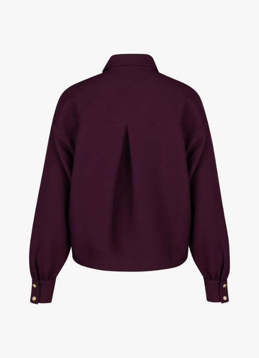 Studio Anneloes Melani blouse met textuur - achterkant 2 bruin