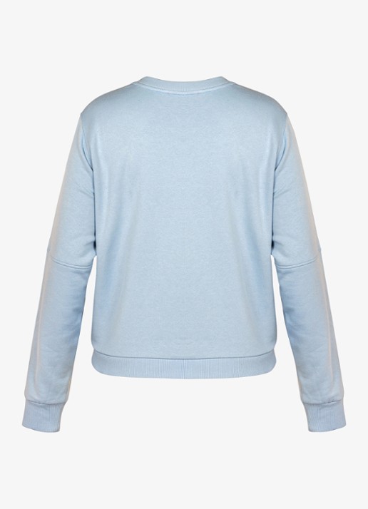 Studio Anneloes Pleuni sweater met logo - achterkant blauw