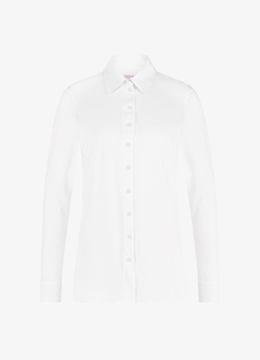 Studio Anneloes Poppy blouse met kraag - voorkant wit