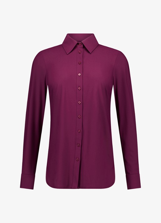 Studio Anneloes Poppy blouse - voorkant aubergine