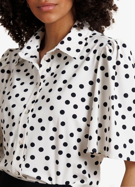 Studio Anneloes Poppy dot blouse met vlindermouwen - detail 2 multicolor