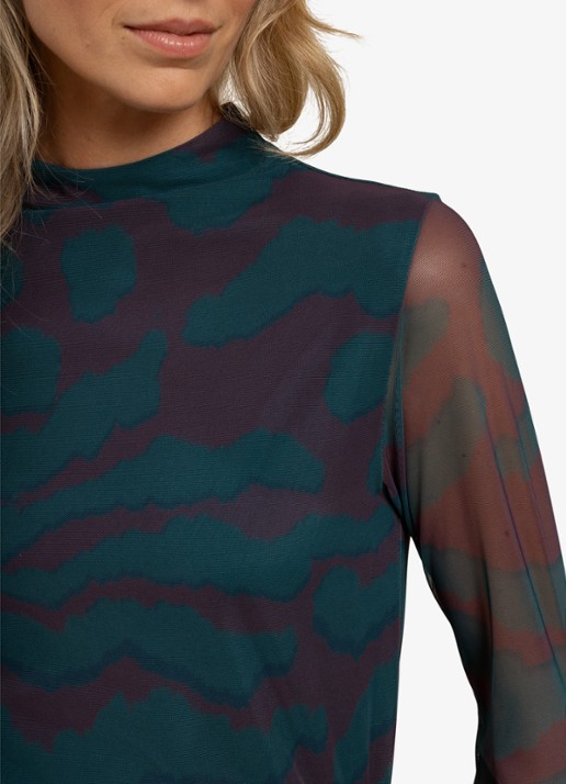Studio Anneloes Rachel top met grafische print - detail 2 multicolor