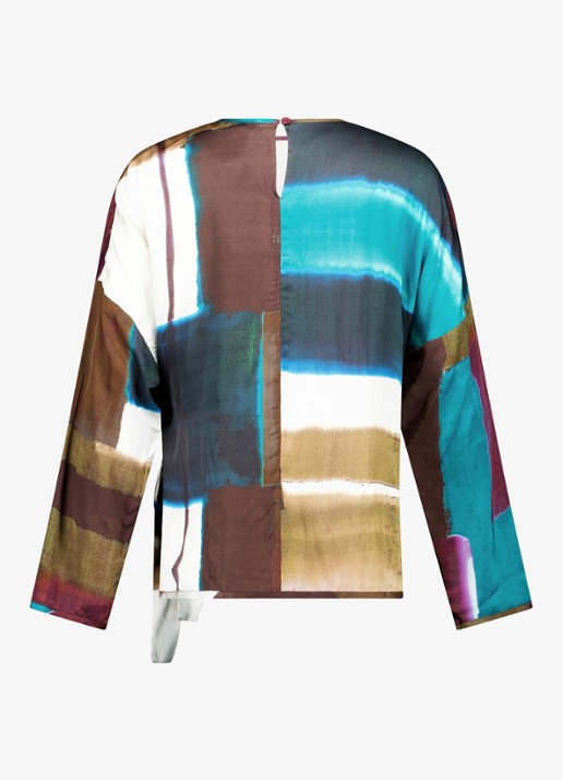Studio Anneloes Raye top met tie-dye dessin - achterkant 3 multicolor