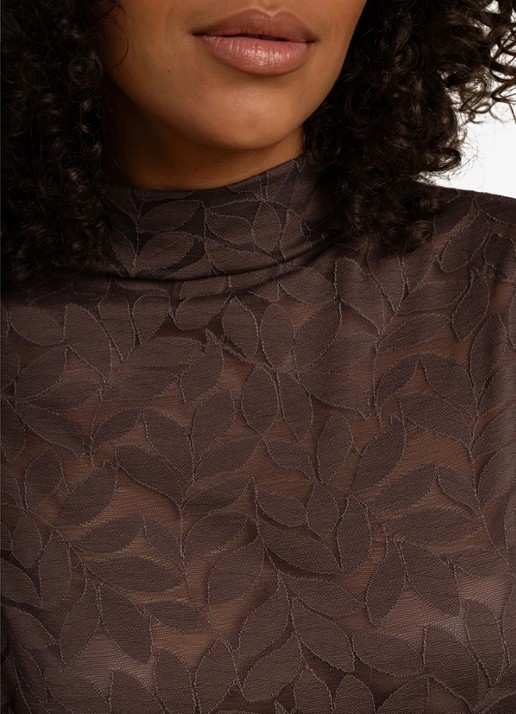 Studio Anneloes Reagan lace top - detail 2 mosgroen