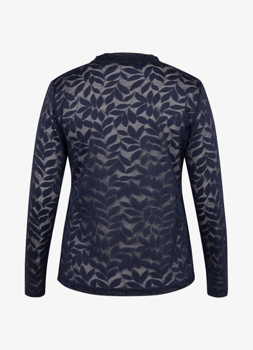 Studio Anneloes Reagan lace top - achterkant kobaltblauw