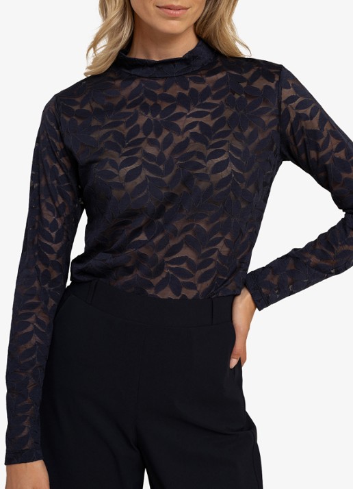 Studio Anneloes Reagan lace top - detail 4 kobaltblauw