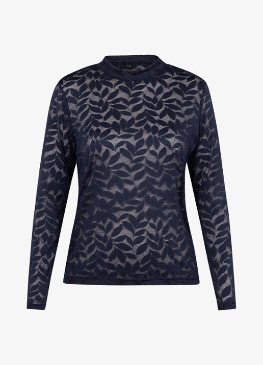 Studio Anneloes Reagan lace top - voorkant 2 kobaltblauw