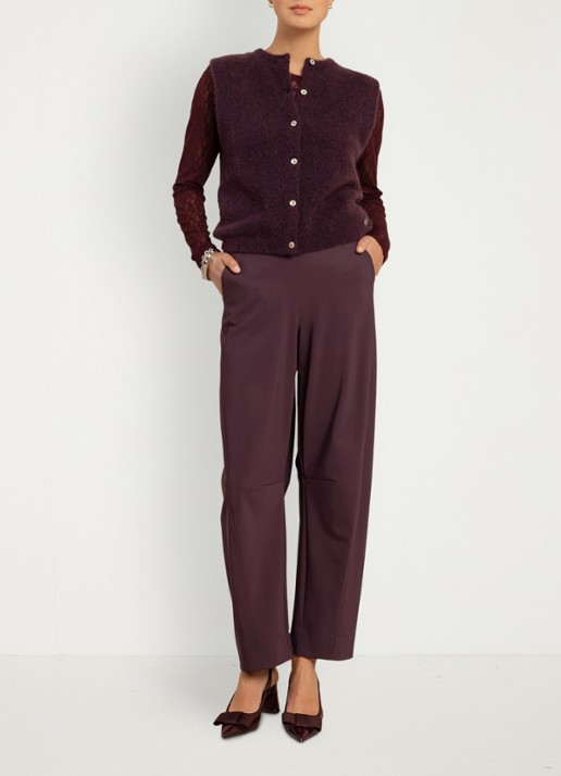 Studio Anneloes Reagan top van kant - voorkant 4 aubergine