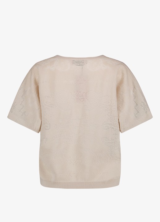 Studio Anneloes Robin top met V-hals - achterkant 2 creme