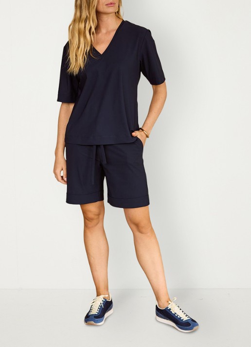 Studio Anneloes Roller T-shirt van travelstof - voorkant 5 blauw