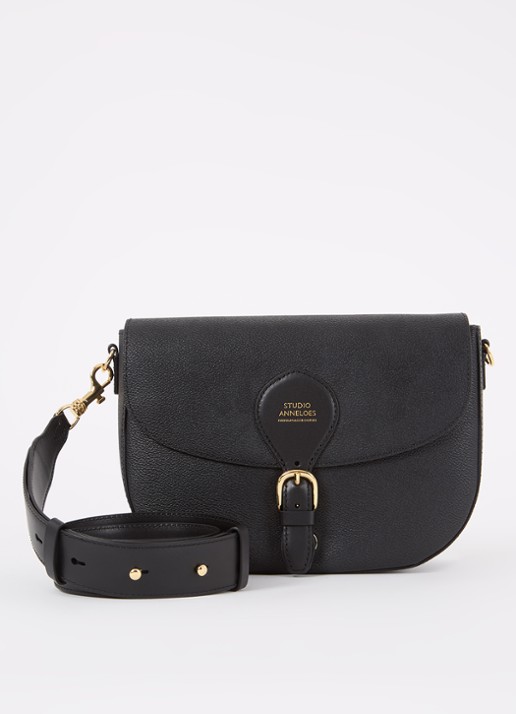 Studio Anneloes SA crossbodytas met afneembare schouderriem - voorkant 4 zwart