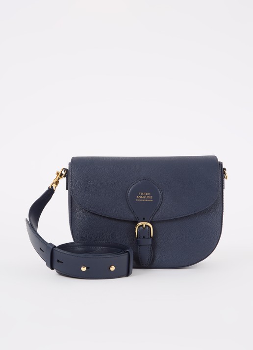 Studio Anneloes SA crossbodytas met afneembare schouderriem - voorkant 3 donkerblauw