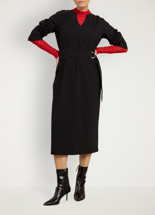 Studio Anneloes Stella midi jurk met V-hals