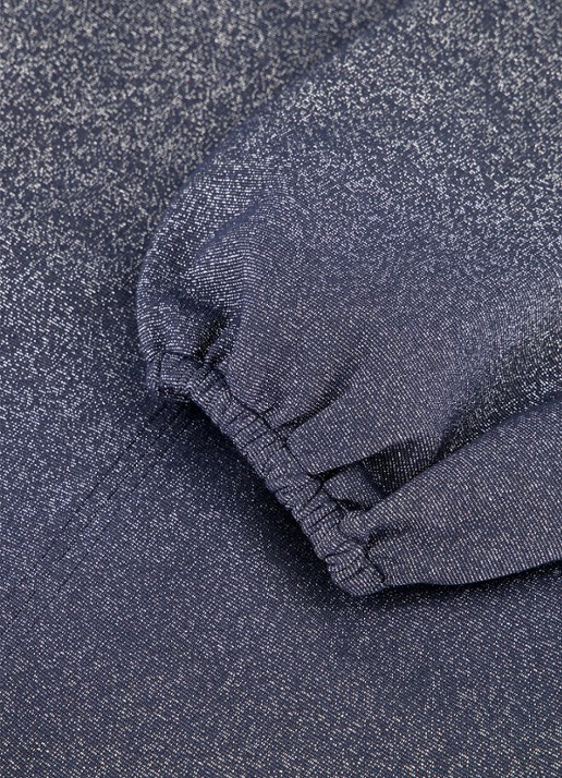 Studio Anneloes Sweater met V-hals en lurex - detail 5 blauwgrijs