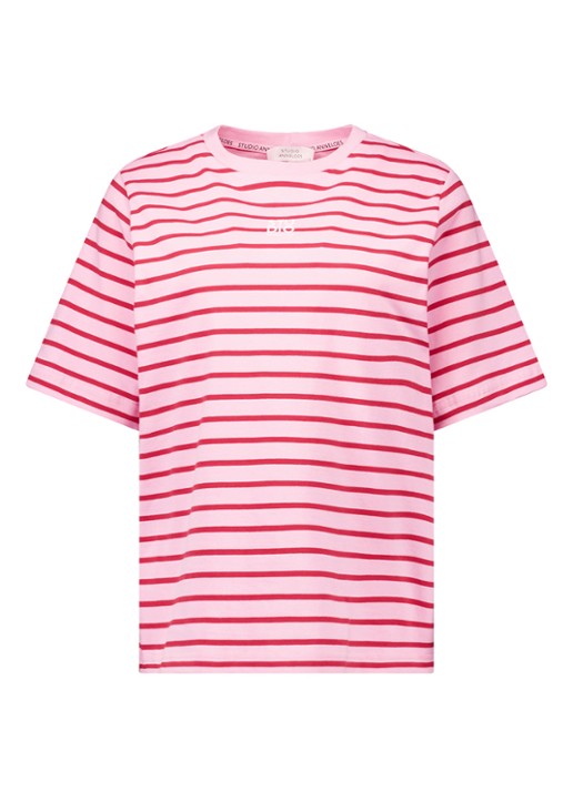 Studio Anneloes T-shirt met streepprint en ronde hals