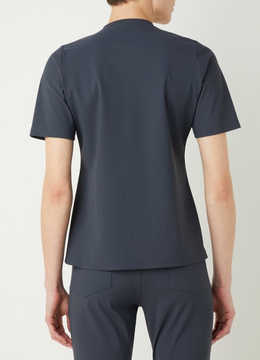 Studio Anneloes Travel T-shirt van travelstof - achterkant 3 antraciet