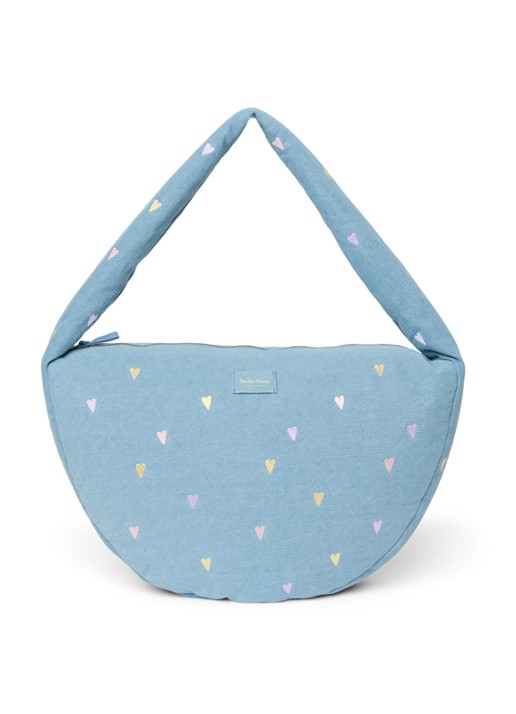 Studio Noos Crossbodytas van denim met borduring
