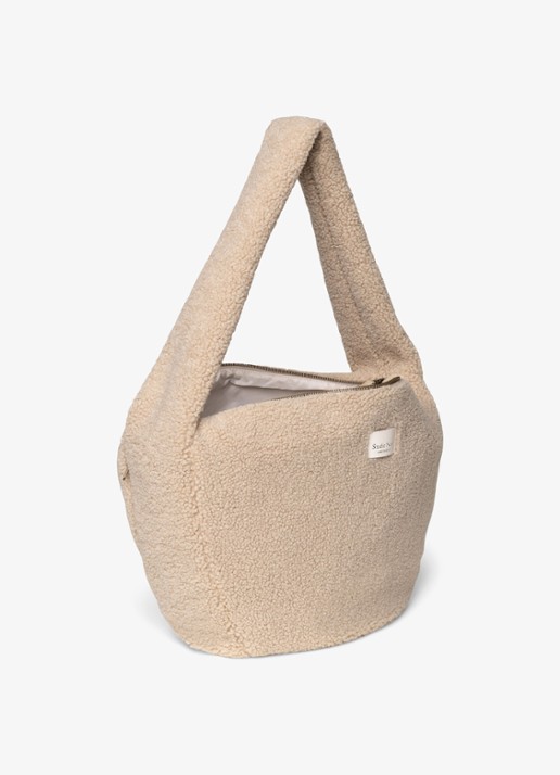Studio Noos Crossbodytas van teddy - detail beige