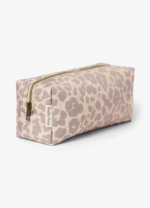 Studio Noos Etui met print - voorkant 2 lichtblauw