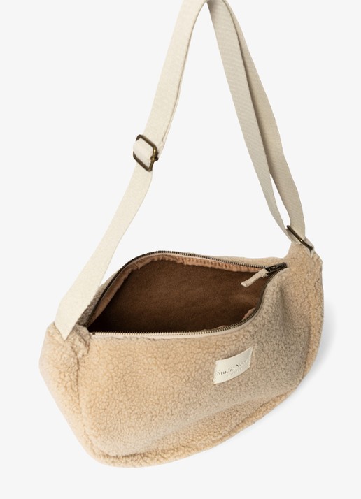 Studio Noos Heuptas van teddy met logo - detail 3 beige