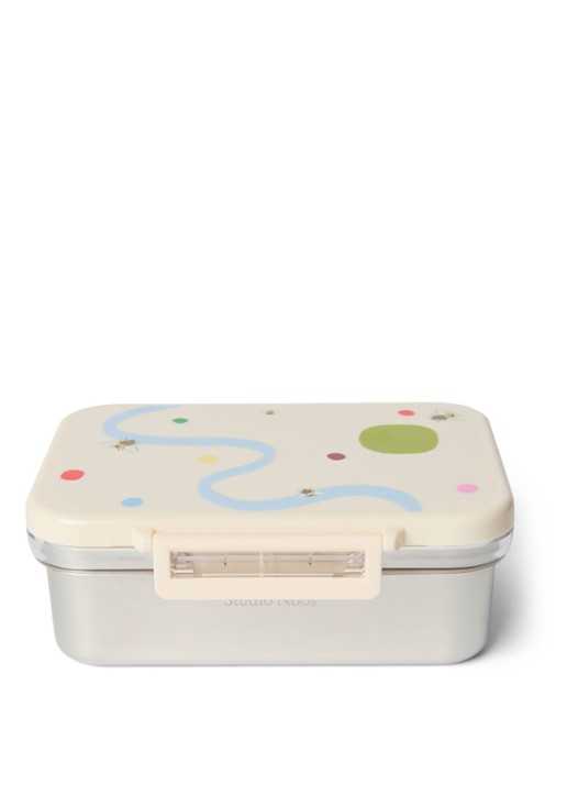 Studio Noos Lunchbox met print - voorkant 2 beige