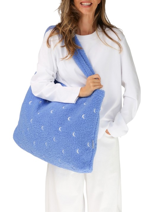 Studio Noos Mom Bag shopper van teddy - voorkant 2 roze