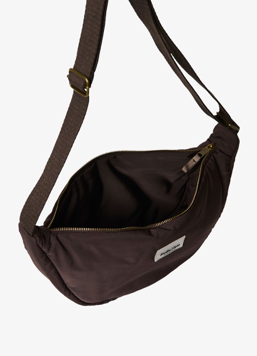 Studio Noos Puffy crossbodytas met verstelbare schouderriem - detail 3 donkerbruin