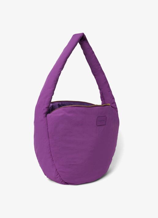 Studio Noos Textured Puffy gewatteerde crossbodytas  - detail 3 paars