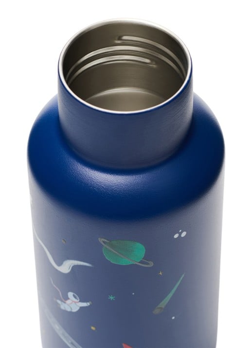 Studio Noos Waterfles met print 35 cl - achterkant 6 blauw