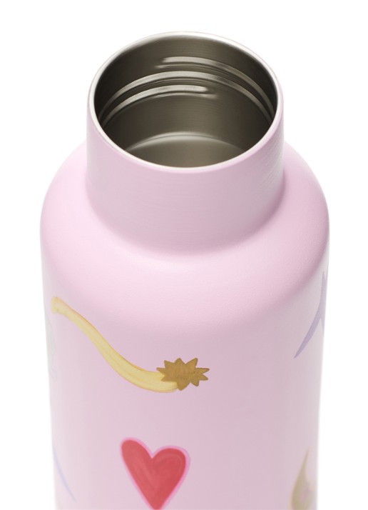 Studio Noos Waterfles met print 35 cl - achterkant 4 paars