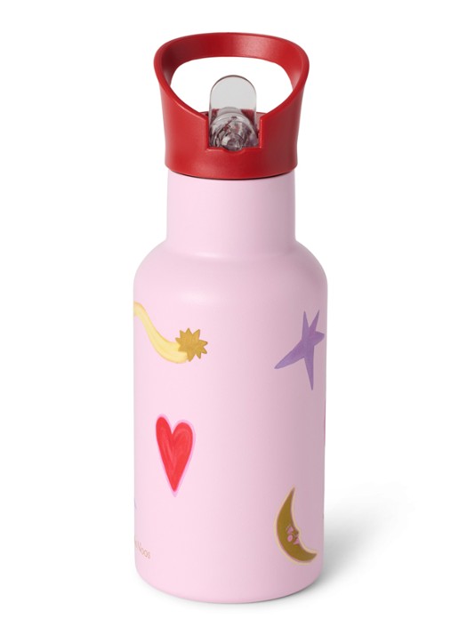 Studio Noos Waterfles met print 35 cl - detail 2 paars