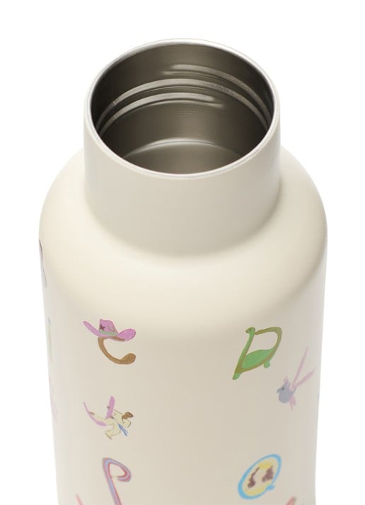 Studio Noos Waterfles met print 35 cl - voorkant 5 gebroken wit