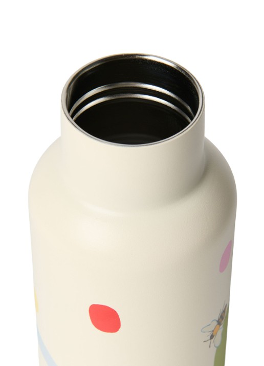Studio Noos Waterfles met print 35 cl - detail 2 beige