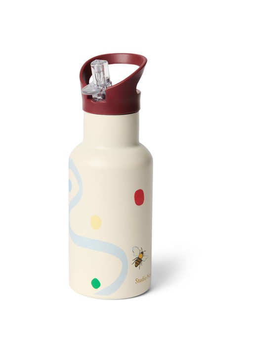 Studio Noos Waterfles met print 35 cl - voorkant 5 beige