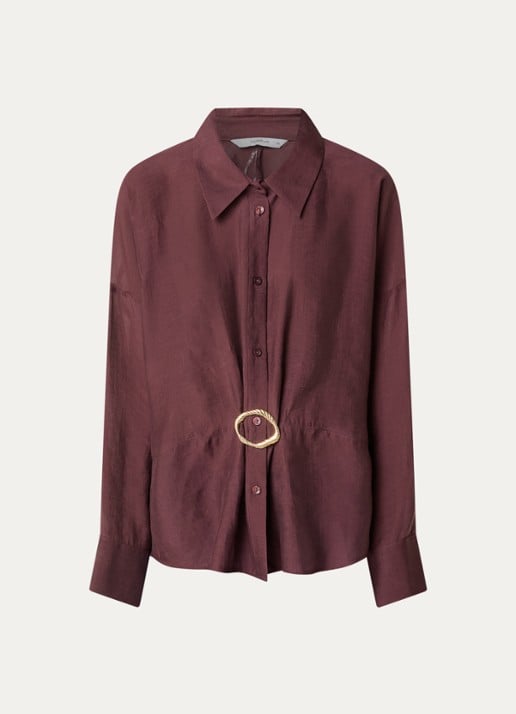 Summum Blouse met applicatie - voorkant 3 donkerrood