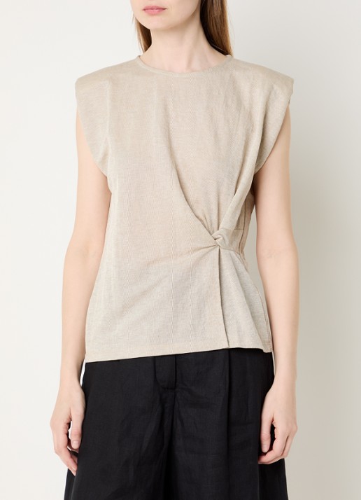 Summum Mouwloze top met schoudervulling