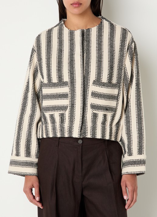 Summum Reversible jack met streepprint