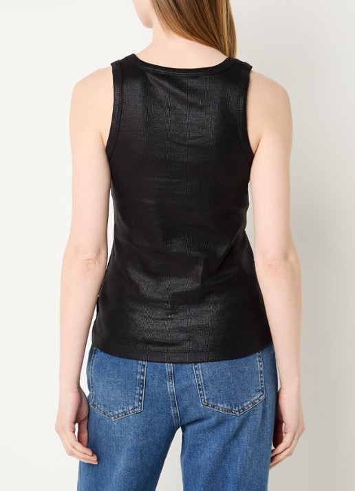 Summum Tanktop met metallic finish - achterkant 4 zwart
