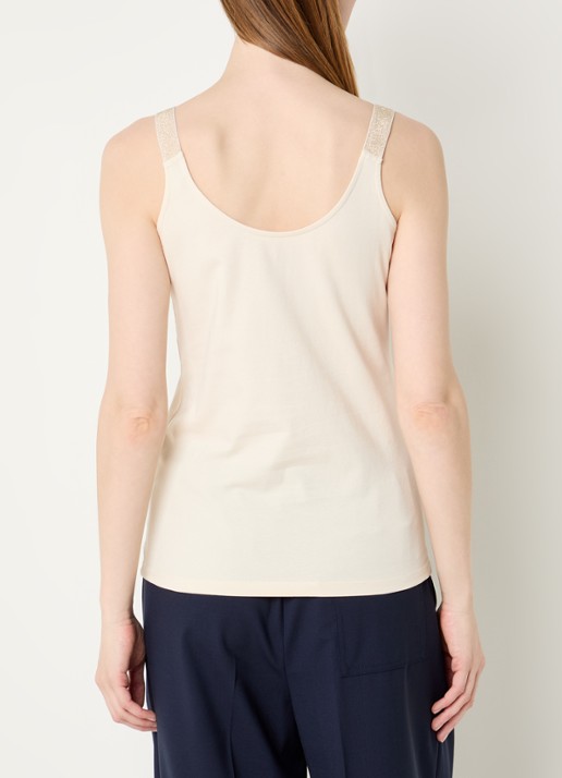 Summum Tanktop met stretch - achterkant 3 vanillegeel