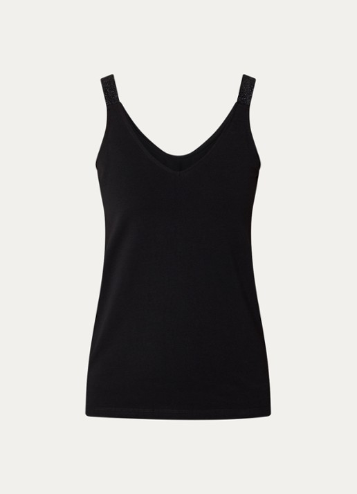 Summum Tanktop met stretch - voorkant 3 zwart