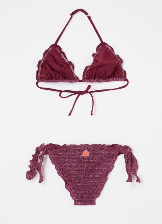Sundek Mini Magnolia bikiniset met lurex - voorkant 2 paars