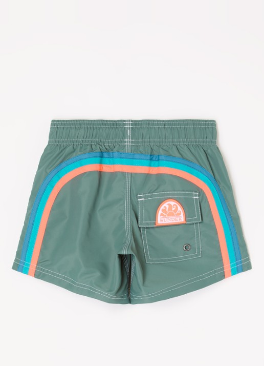 Sundek Zwemshorts met trekkoord - voorkant 2 legergroen