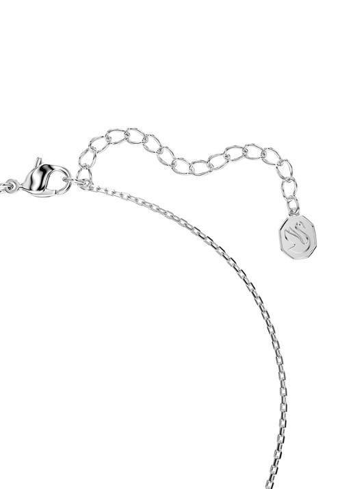 Swarovski Bella ketting met kristal - detail 4 zilver