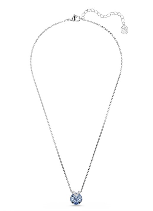 Swarovski Bella ketting met kristal - detail 2 zilver