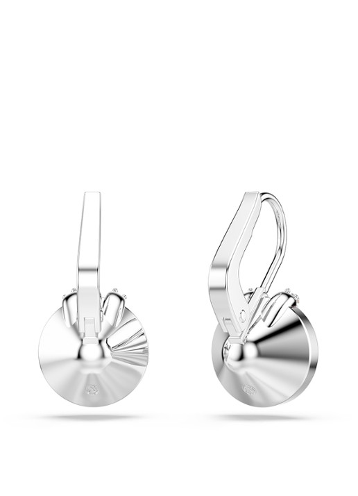 Swarovski Bella oorhangers met kristal - detail 4 zilver