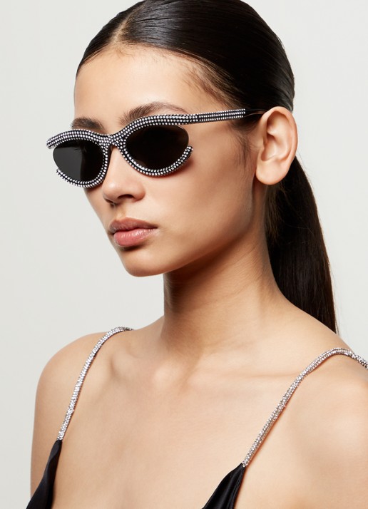 Swarovski Cat Eye zonnebril SK6006   - voorkant 5 zwart