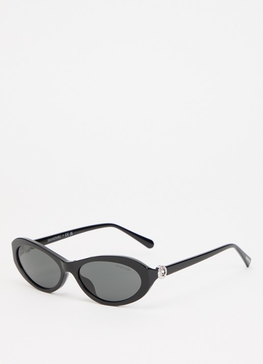 Swarovski Cat Eye zonnebril SK6069U - voorkant 3 zwart