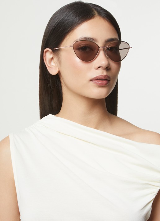Swarovski Cat Eye zonnebril SK7014 - voorkant 5 roségoud